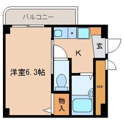 山路ハイツ3の物件間取画像